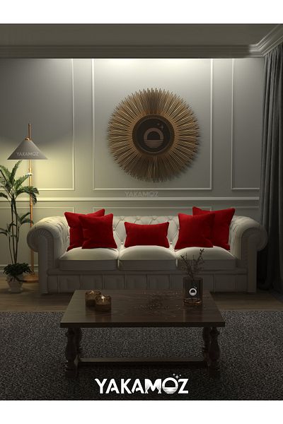 Yakamoz RED COLOR KIRLENT, PILLOW CASE VELVET TOUCH SERIES WITH VELVET LOOK