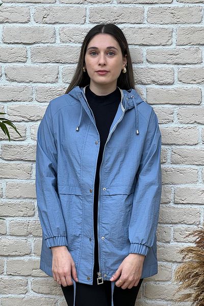PIQUE Palton albastru sezonier pentru femei Hscstore - GILMORE24