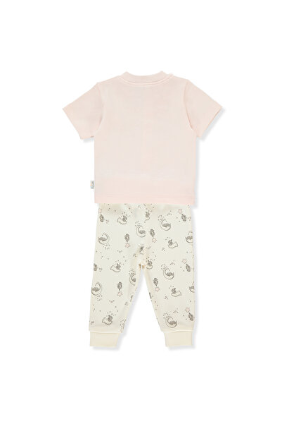 Bebetto INTERLOK SLEEPWEAR SET WITHOUT BOOTIES 2-Piece (SLEEPY CUTE) F 1304