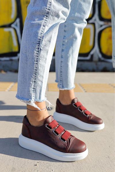 BPM Pantofi CH253 CBT Mirror Non Femei Roșu Claret