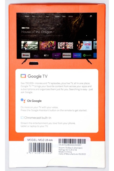Xiaomi TV Box S (2nd Gen) ORİJİNAL Medya Oynatıcı 4K HD/ 24 AY RESMİ DİSTRİBÜTÖR GARANTİSİ