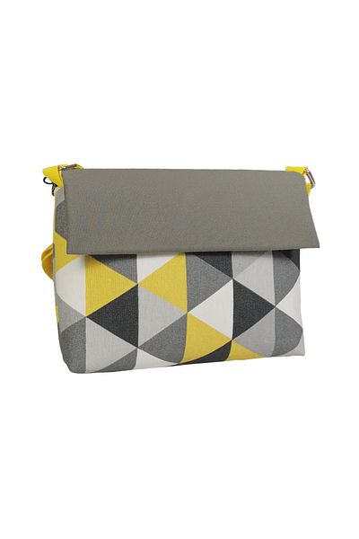 Emrem Home Τσάντα ώμου Messenger, Υδατοαπωθητικό Panama, Casual Tablet Book Τσάντα με φερμουάρ Velcro 6 εσωτερικές θήκες 12 ιντσών
