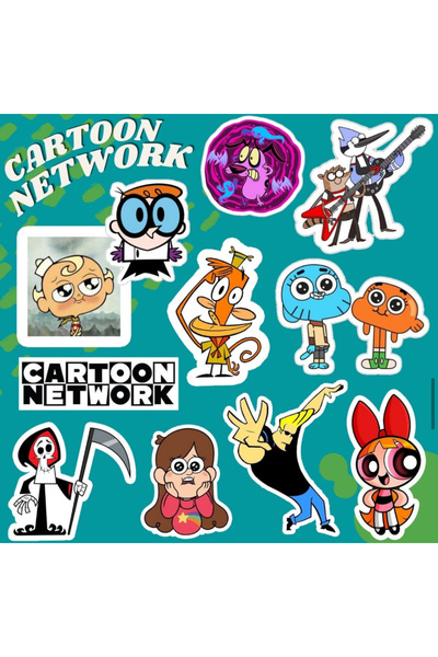 Pufidik Cartoon Network Sticker Seti | Laptop Notebook Telefon Etiket