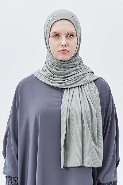 Altobeh Έτοιμο πρακτικό κουμπωτό πολυτελές οργανικό ριγέ σάλι καμισόλ σταυρωτής ευθυγράμμισης ανοιχτό πράσινο νερό