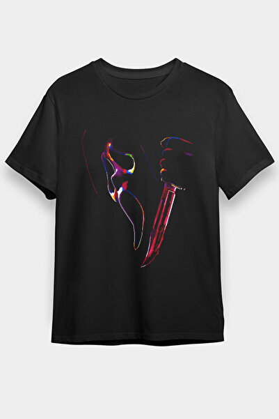 Darkhane Colorful Scream Black Unisex Sleeveless T-Shirt Cut Out Sleeve T-Shirt