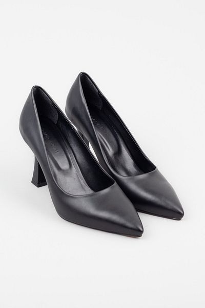 Adım Adım Women's Black Color Square Heeled Stiletto