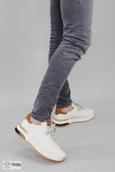 MARCOMEN Men's Genuine Leather Casual Sports Style Orthopedic Shoes