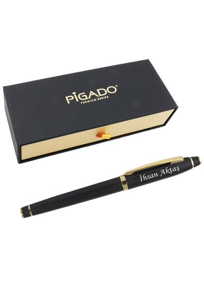 PİGADO Pigado Özel Kutu İsme Kişiye Özel Kapaklı Metal Roller İmza Kalem