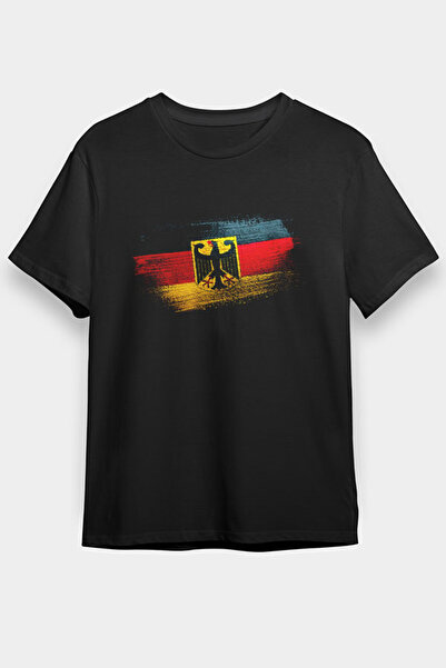 Darkhane تي شيرت ألماني أسود للجنسين - موديل ألماني