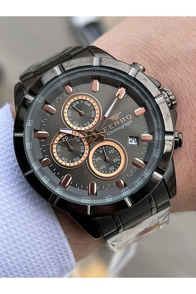 FERRO Inner Functions Active Chronograph 30 Mt Waterproof Men's Wrist Watch xf0043