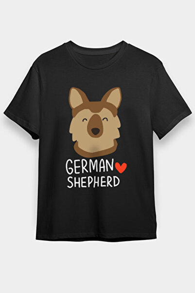 Darkhane تي شيرت أسود للجنسين - تصميم ضفدع ألماني لطيف