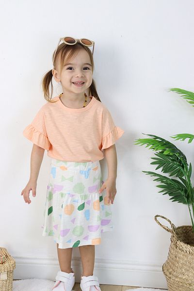 Harika KIDS Girl's Geometric Pattern Skirt Suit