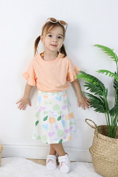 Harika KIDS Girl's Geometric Pattern Skirt Suit