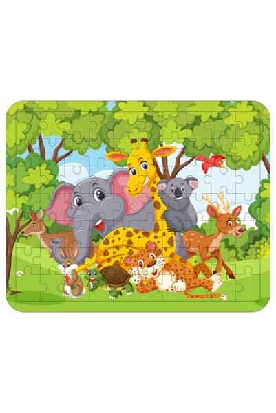 gift plus 70 Piece Wooden Educational Jigsaw Puzzle Set (Set 2)
