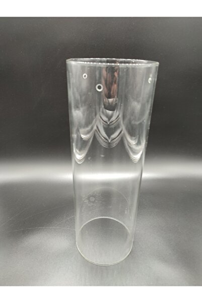 KUĞULU SİLİNDİR AVİZE CAMI.ŞEFFAF RENKTE,yanlarından 3.adet delikli,Çapı:12.0...