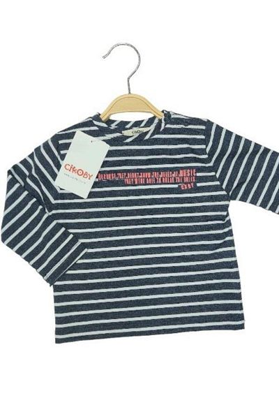 Çikoby Baby Boy Cotton Striped Thin Long Sleeve Blouse