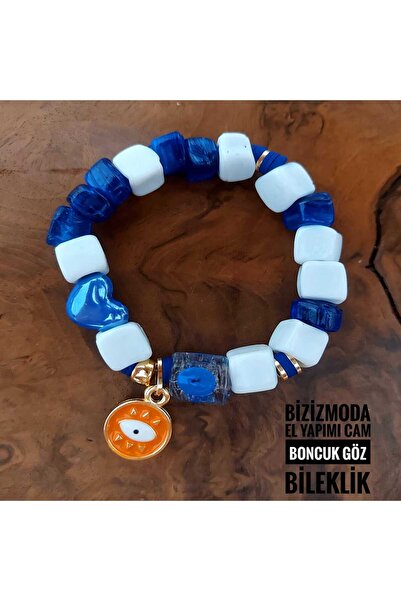 bizizmoda Glass Basement Bead Charm Murano Evil Eye Bead Bracelet Evil Eye Be...