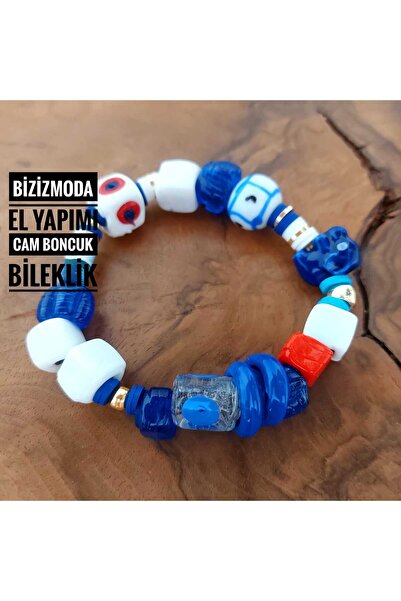 bizizmoda سحر الخرز الزجاجي بودروم - سوار بتصميم عين الشر من مورانو