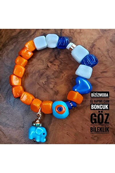 bizizmoda Glass Basement Bead Charm Murano Evil Eye Bead Bracelet Evil Eye Be...