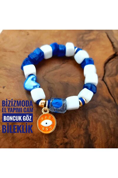 bizizmoda سحر الخرز الزجاجي بودروم - سوار بتصميم عين الشر من مورانو