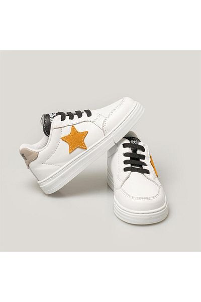 Merli&Rose Tenis Star Baby |   alb-gri-muștar