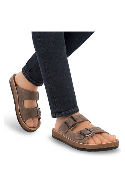Muya Allen Anatomical Sole Double Tape Adjustable Buckle Men's Slippers