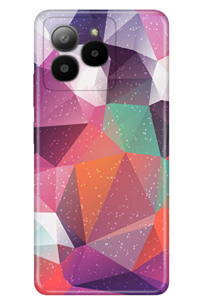 omix X7 Uyumlu Kılıf Resimli Baskılı Nano Silikon Abstract