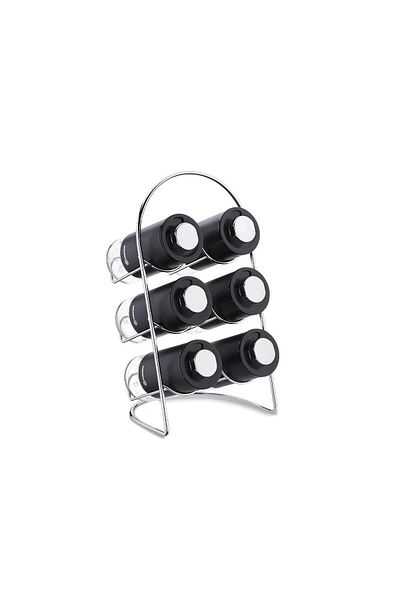 KORKMAZ Stora Plus Black 7 Piece Spice Set Trendbazaar 1057563