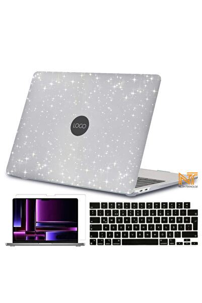 Nezih Case Macbook Air 15” M2 A2941 / M3 A3114 / M4 A3241 Uyumlu Alt Üst Kılıf / Klavye Kılıfı /ekran Koruyucu