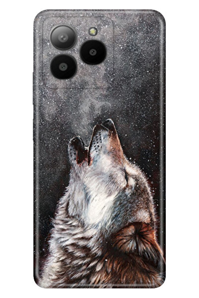 omix X7 Uyumlu Kılıf Resimli Baskılı Nano Silikon Vahşi Kurt