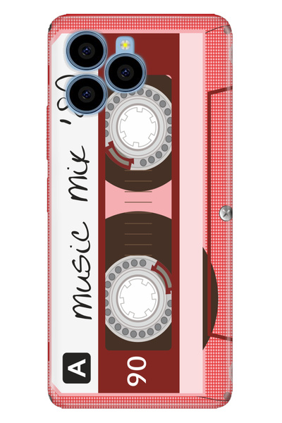 omix X6 Compatible Case Pictorial Printed Nano Silicone Pink Cassette