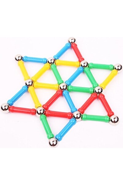 BarkoFix 37 Parça Manyetik Blok Eğitici Oyuncak Set Piramit Zihin Gelişimine ...