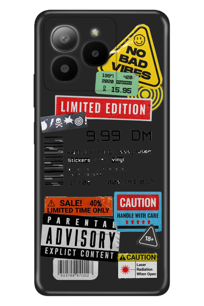 omix X7 Compatible Case Pictorial Printed Nano Silicone Mix Sticker