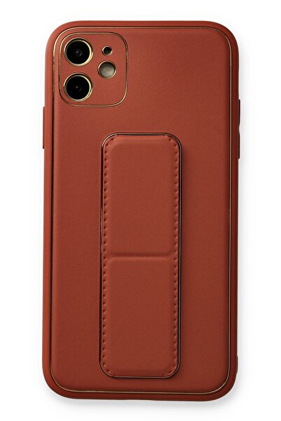 cepmoda حافظة هاتف جلدية من آيفون مقاس 12 مع حامل، حافظة فاخرة بتصميم أنيق با...