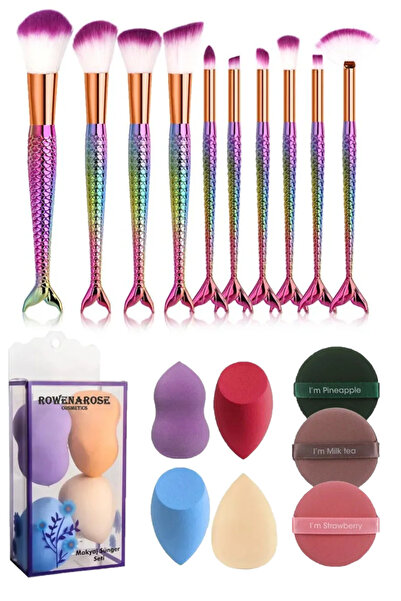 ROWENAROSE Makyaj Fırçaları 18 Parça Makyaj Seti