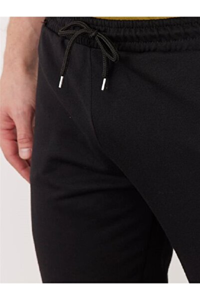 JustBS Pantaloni de trening pentru bărbați, negri, de vară, supradimensionați...