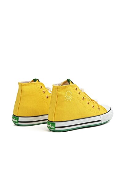 Benetton Ankle Length Lace-Up Yellow - Children's Sneakers
