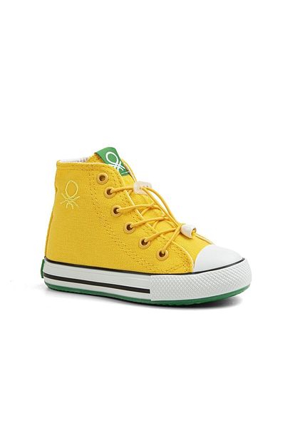 Benetton Ankle Length Lace-Up Yellow - Children's Sneakers