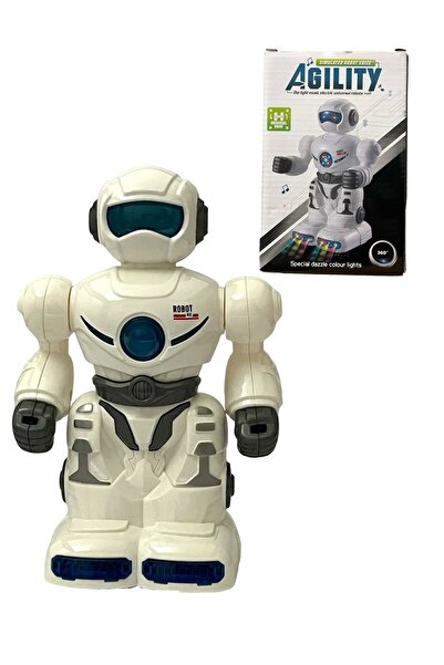 Shem Çarp Dön Sesli Işıklı AGILITY Robot 16 CM