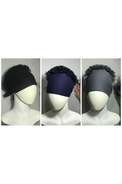 Zamir Set of 3 Lace Bonnet