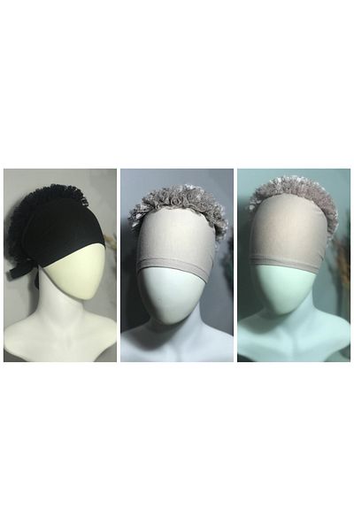Zamir Set of 3 Lace Bonnet