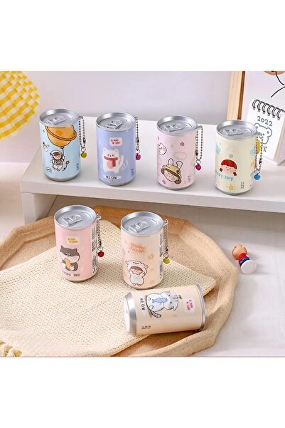 LOVYCO Sevimli Teneke Kutu Görünümlü Islak Mendil Anahtarlık Çanta Süsü 1 Adet