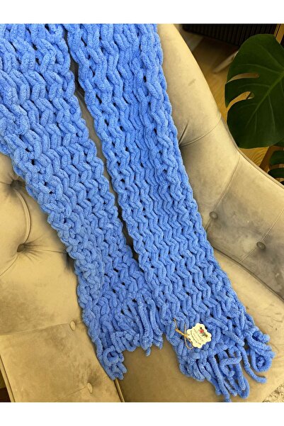 Pembe Portakal Alize Puffy /örgü / Atkı & Bere Set