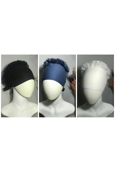 Zamir Set of 3 Lace Bonnet