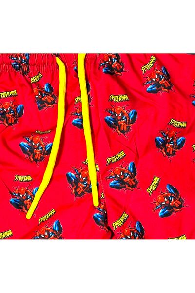 SPIDERMAN Children's swim trunks spiderman spiderman printed waist tied swimsuit shorts