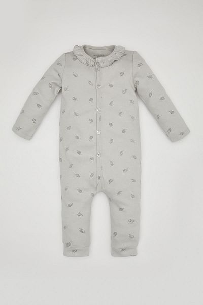 DeFacto Jumpsuit mit langen Ärmeln und Waffelmuster für Neugeborene, für Babys und Mädchen, C1609a524sp