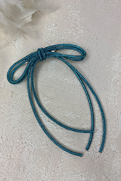 Limelia Cataramă automată Seyran Jeweled Bow Catarame Accesoriu de păr Water Green