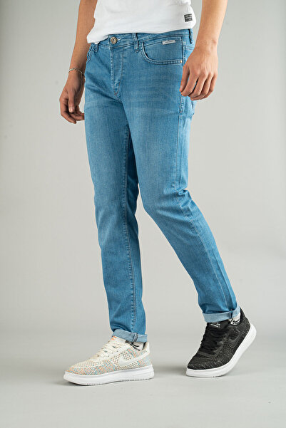 bombe Ανδρικό Vintage Washed Strechy Slim Fit Slim Fit τζιν παντελόνι