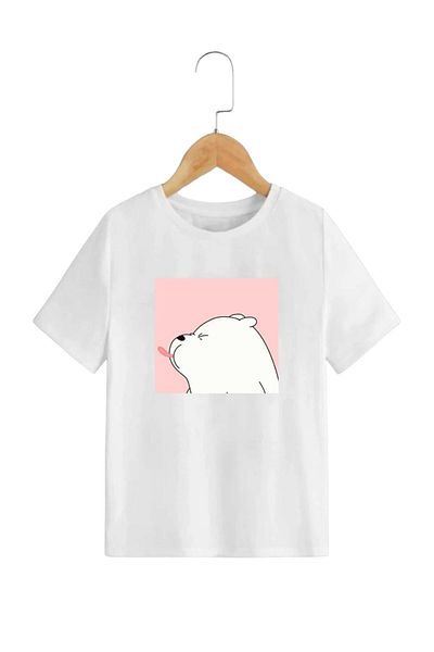 BENROMA 1 tricou este un cadou pentru achiziții de 6 și mai sus în coș - Tricou pentru copii cu imprimeu ursuleț