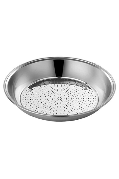 BİODATA Paslanmaz Çelik Kevgir, Süzgeç, Çelik Süzgeç, Metal Süzgeç, 27 Cm 1 N...